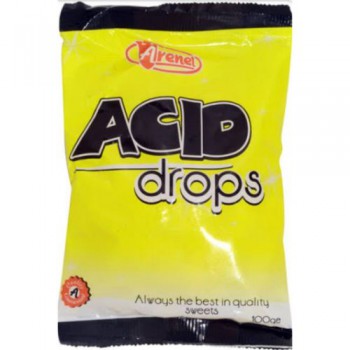 SWE047 - Acid Drops 20 x 100g x 52
﻿Clear, hardboiled sweets with a sharp citrus flavour.