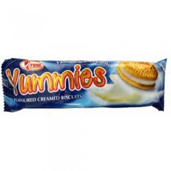 BIS038 - Mini Yummies Vanilla Ice Cream 48 x 33g x 200
Mouthwatering creamed biscuits, with a Vanilla Ice Cream flavour, packed for your enjoyment.